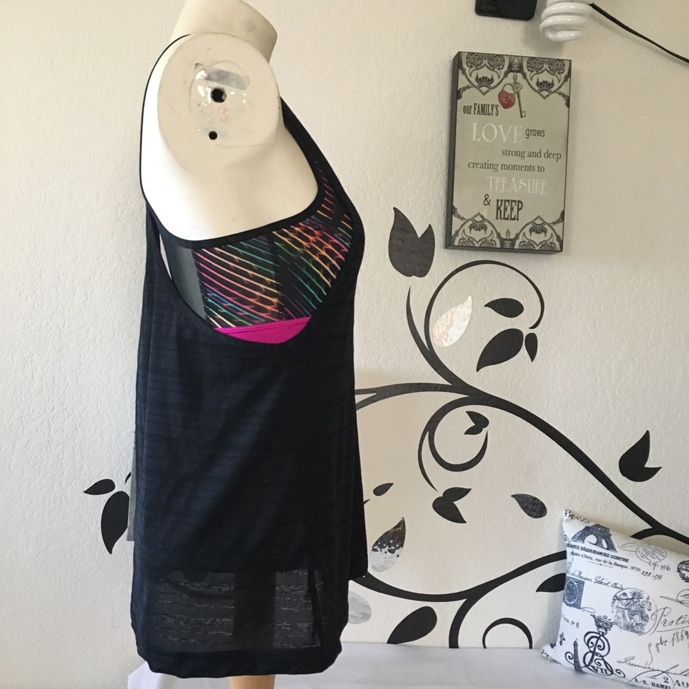 Fila top with sports bra Tank Sz Medium - Picture 7 of 15